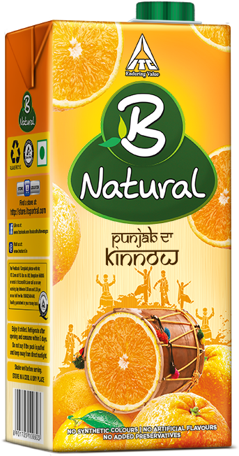 B Natural Kinnow Pack - B Natural Juice Price (500x737), Png Download