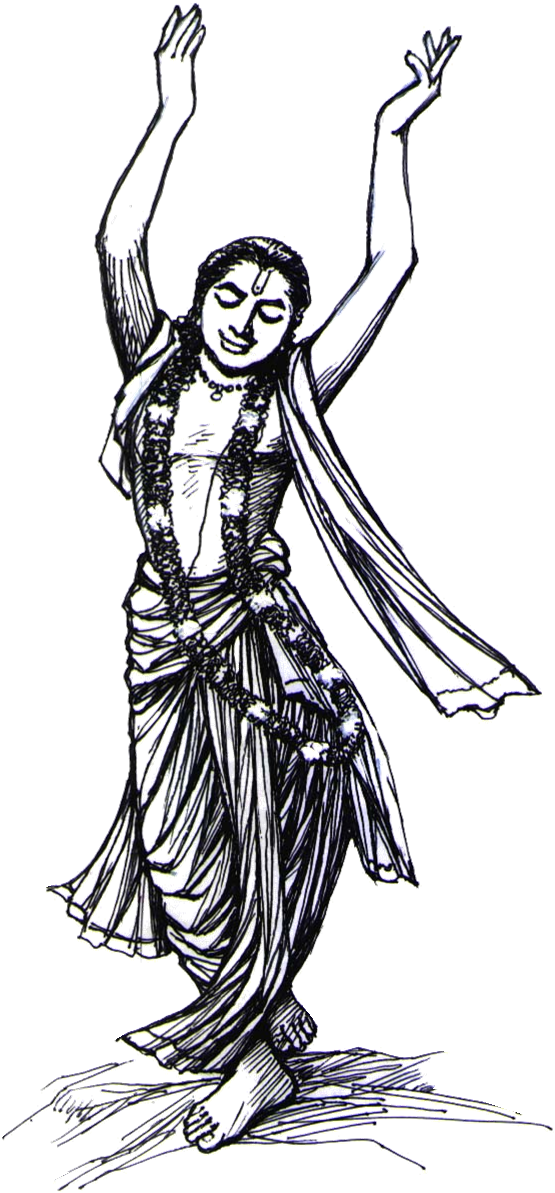 The Great Saint, Purandara Dasa, Who Actually Saw And - Chaitanya Mahaprabhu Clipart (606x1219), Png Download