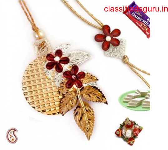 Send Designer Rakhi, Rakhi Gifts, Chocolate Hamper - Raksha Bandhan Rakhi (640x480), Png Download