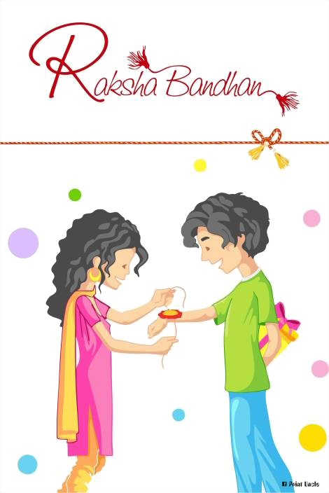 Rakhi Clipart Transparent - Poster On Raksha Bandhan (470x704), Png Download