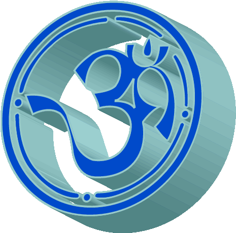3d Aum - 3d Rk (487x481), Png Download