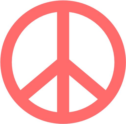 Indian Red 1 Peace Symbol 2 Svg Scalable Vector Graphics - Am Proud To Be Vegetarian (532x532), Png Download