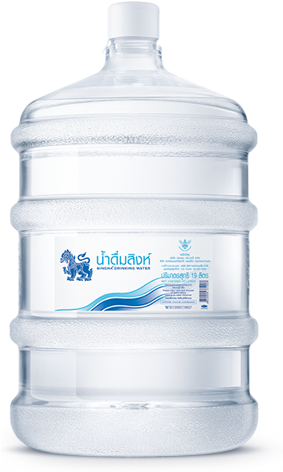 Drinking Water Background Png Download - Singha Water (296x471), Png Download