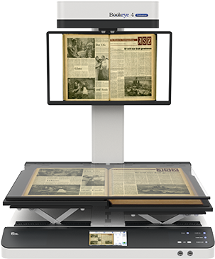 The 7 Inch Color Wvga Touchscreen Provides Access To - Bookeye 4 V1a Professional (400x384), Png Download