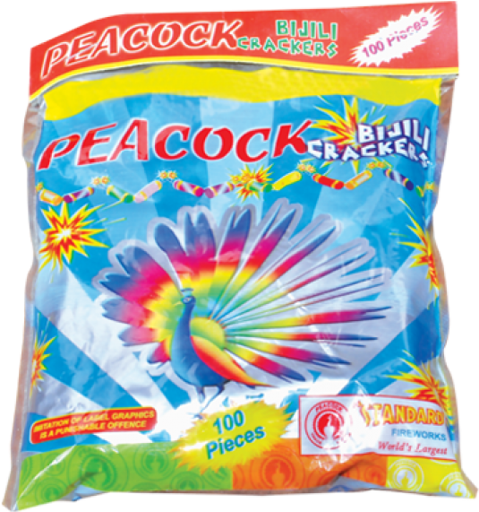 Bijli Crackers Red 100's - Standard Fireworks (590x714), Png Download