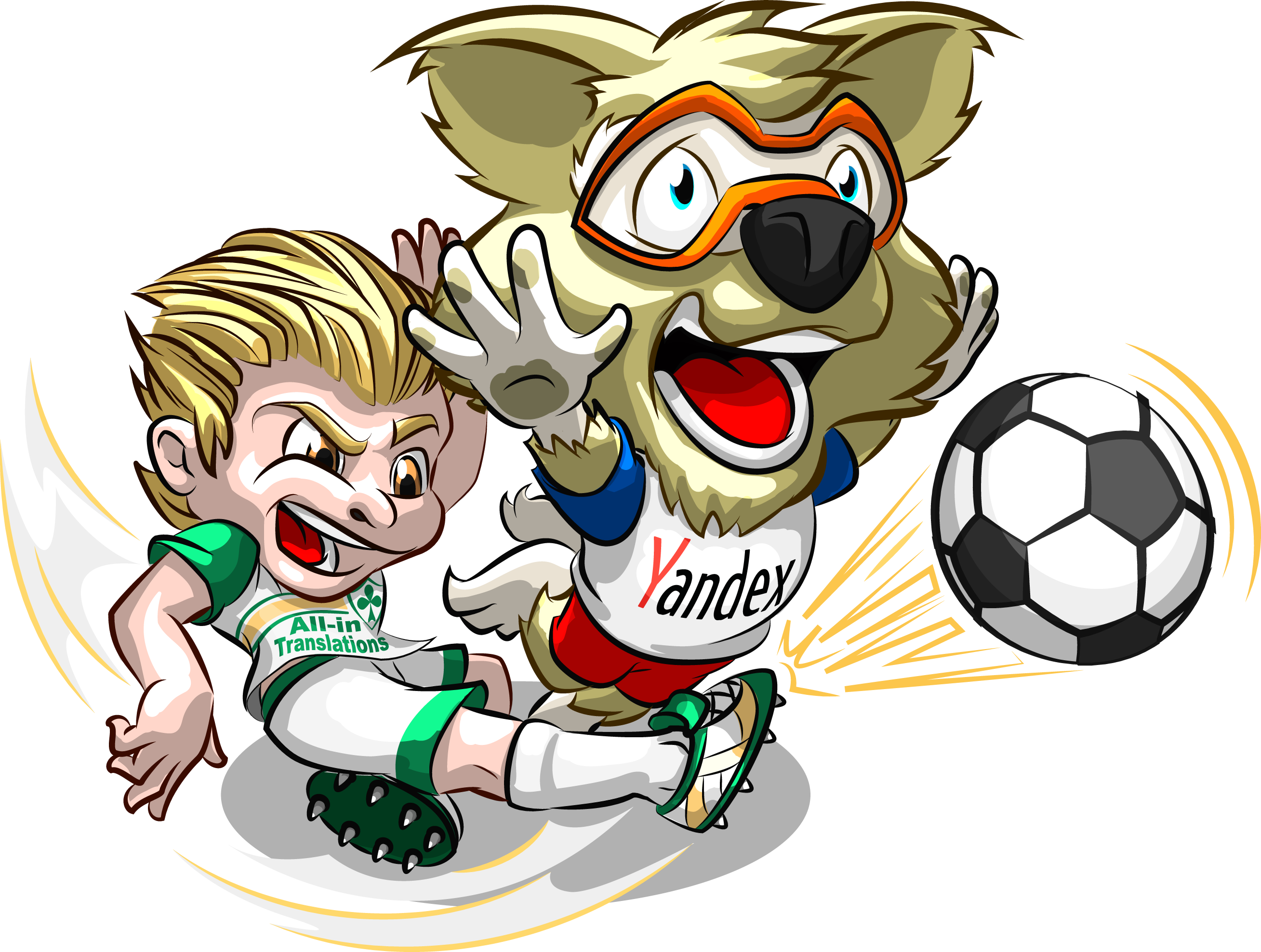 Png Black And White Stock Football Player Tackling - 2018 World Cup (2617x1977), Png Download