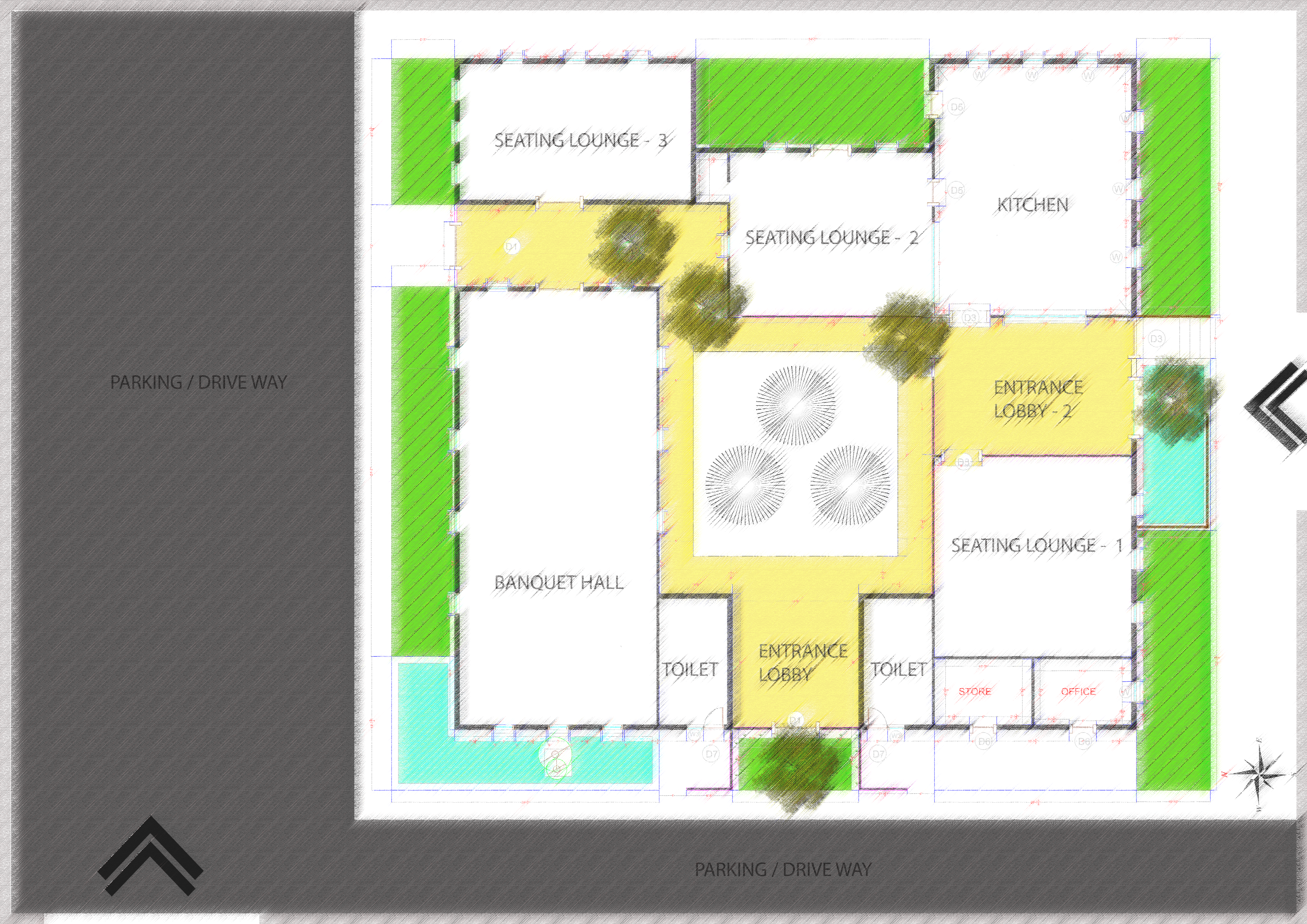 Little Village Is A Place Which Is Divided By Spaces - Floor Plan (4961x3508), Png Download