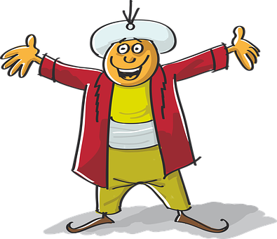 Cartoon, Sultan, Orient, Turban - รูป การ ตู น ประวัติศาสตร์ (395x340), Png Download