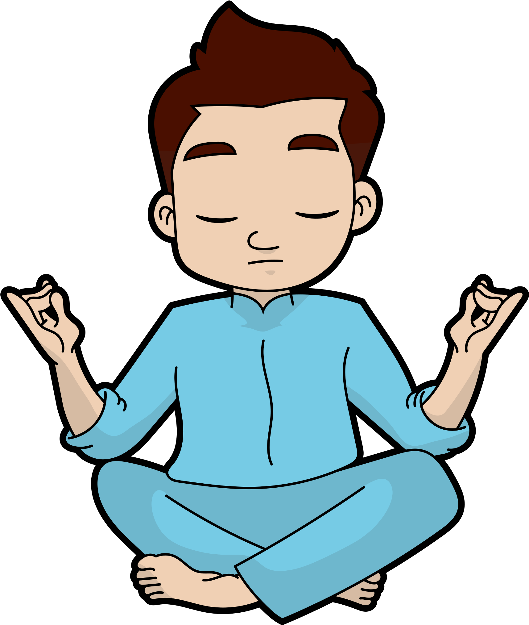 File Cartoon Expert Svg Wikimedia Commons Open - Yoga Images In Crtooon (2000x2267), Png Download