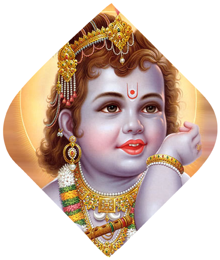 Hari Krishna Astrologer - Good Night Image God (450x544), Png Download