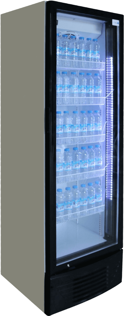 Best Frost 320 Litre Single Door Glass Door Drinks - Koji Ice Cream Scoop (500x1174), Png Download