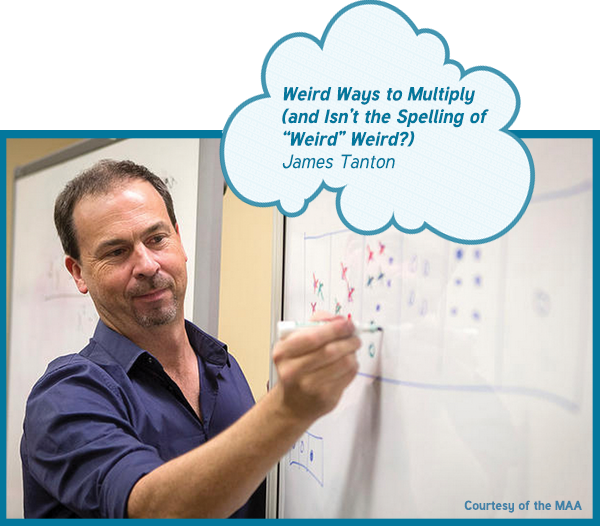 Weird Ways To Multiply , James Tanton, Maa - Mathematics Powerful (600x526), Png Download