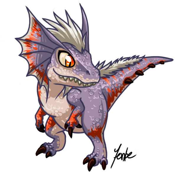 Chibi By Jenbe On Deviantart - Monster Hunter World Monsters Dibujo (601x650), Png Download