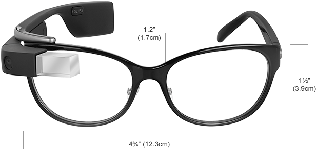Dvf Made For Glass Smart Eyewear Google Glass Diane - Glasses (790x390), Png Download