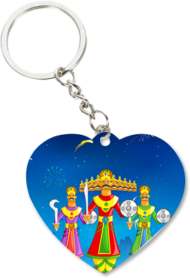 We 3 Dussehra Key Chain - Keychain (284x426), Png Download