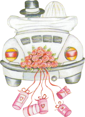 Just Married - Just Married Auto Clipart (328x450), Png Download