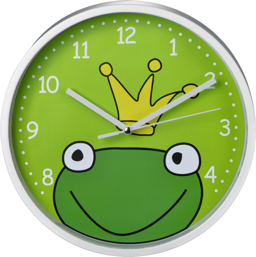 "frog Prince" Children's Wall Clock, Silent - Frog Prince Children's Wall Clock (silent) (1100x1100), Png Download