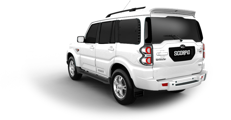Diamond White - Mahindra Scorpio (850x438), Png Download