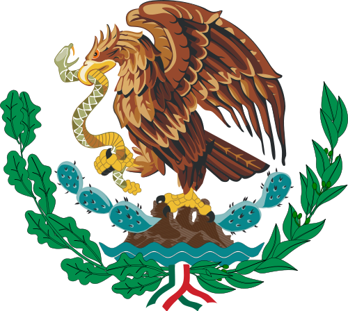 500px Coat Of Arms Of Mexico Svg - Escudo De Mexico Png (500x448), Png Download