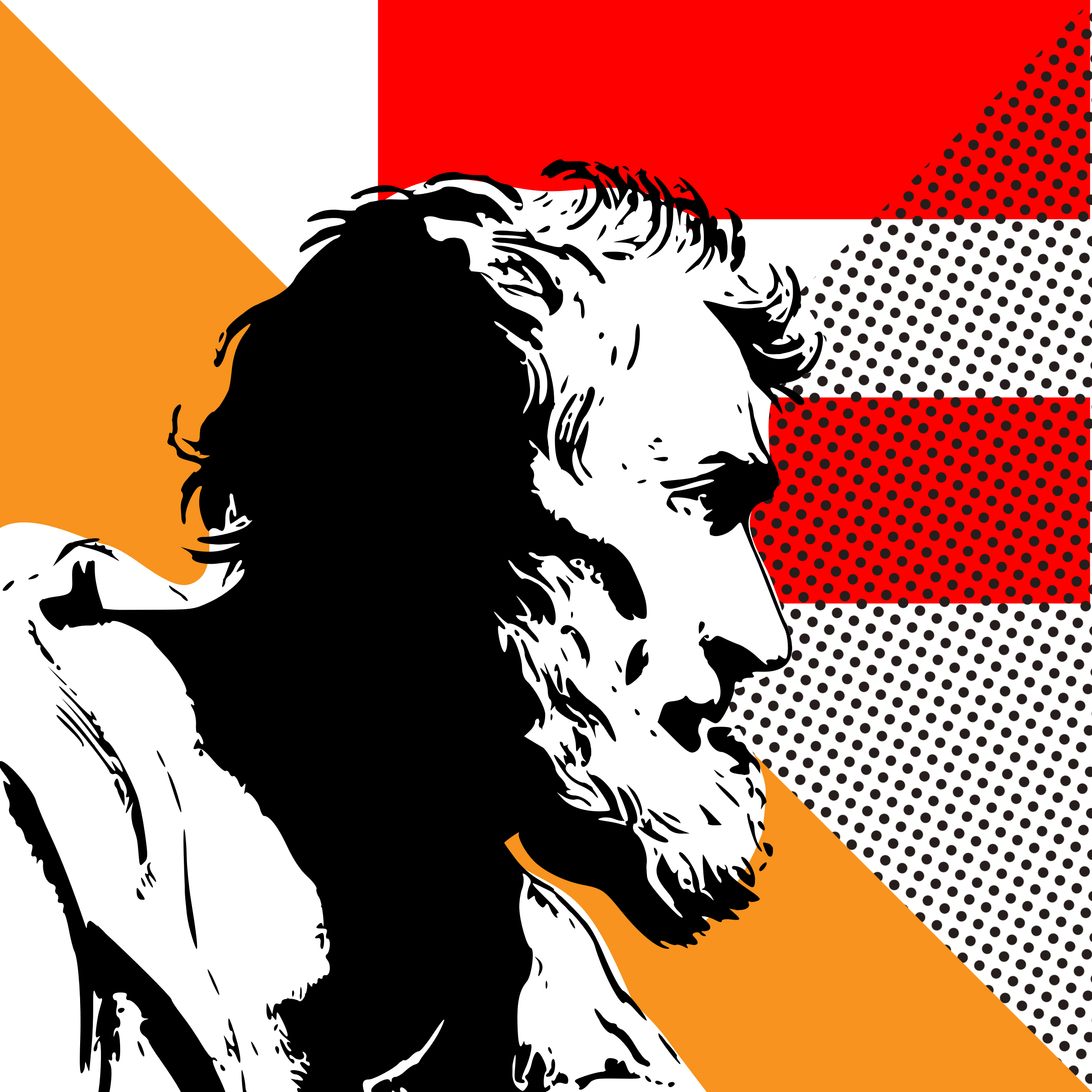 This Free Icons Png Design Of Man Orange Red Dot (2400x2400), Png Download