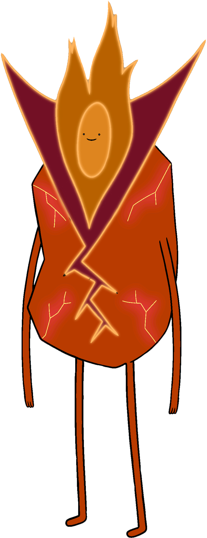 Flame Person 12 - Clip Art (838x2171), Png Download