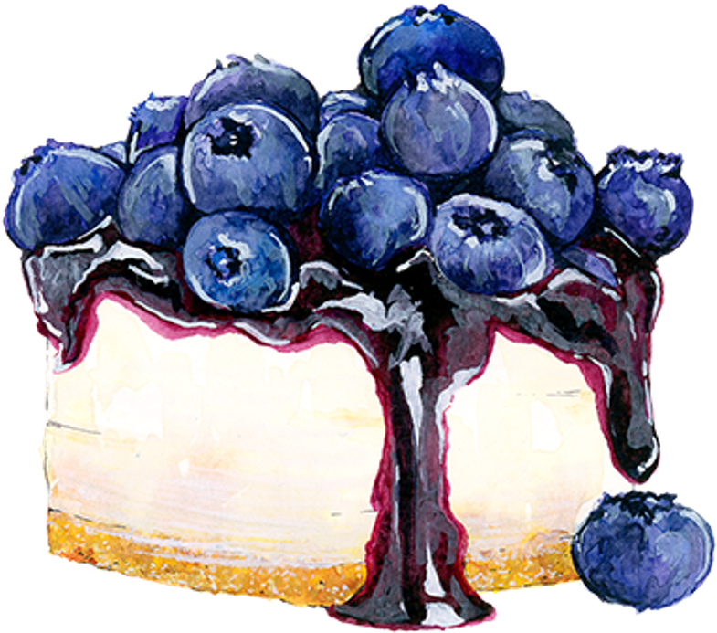 Food Desert Cake Cheesecake Berries Watercolors Waterco - Life Is Short Eat Dessert First (1024x1024), Png Download