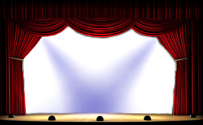 Free Curtain Images - Theatre Stage (690x425), Png Download