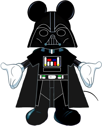 Star Wars Mickey Mouse Clipart - Clip Art (454x547), Png Download