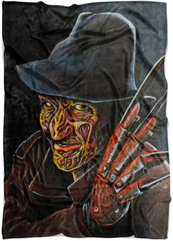 Freddy Krueger From Nightmare On Elm Street Fleece - Blanket (500x500), Png Download