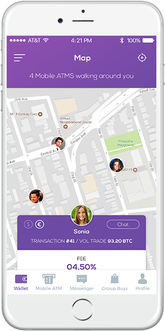 A Mobile Way To Buy Bitcoins - Iphone (740x740), Png Download