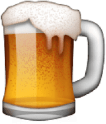 Free Png Ios Emoji Beer Mug Png Images Transparent - Beer Emoticon (480x502), Png Download