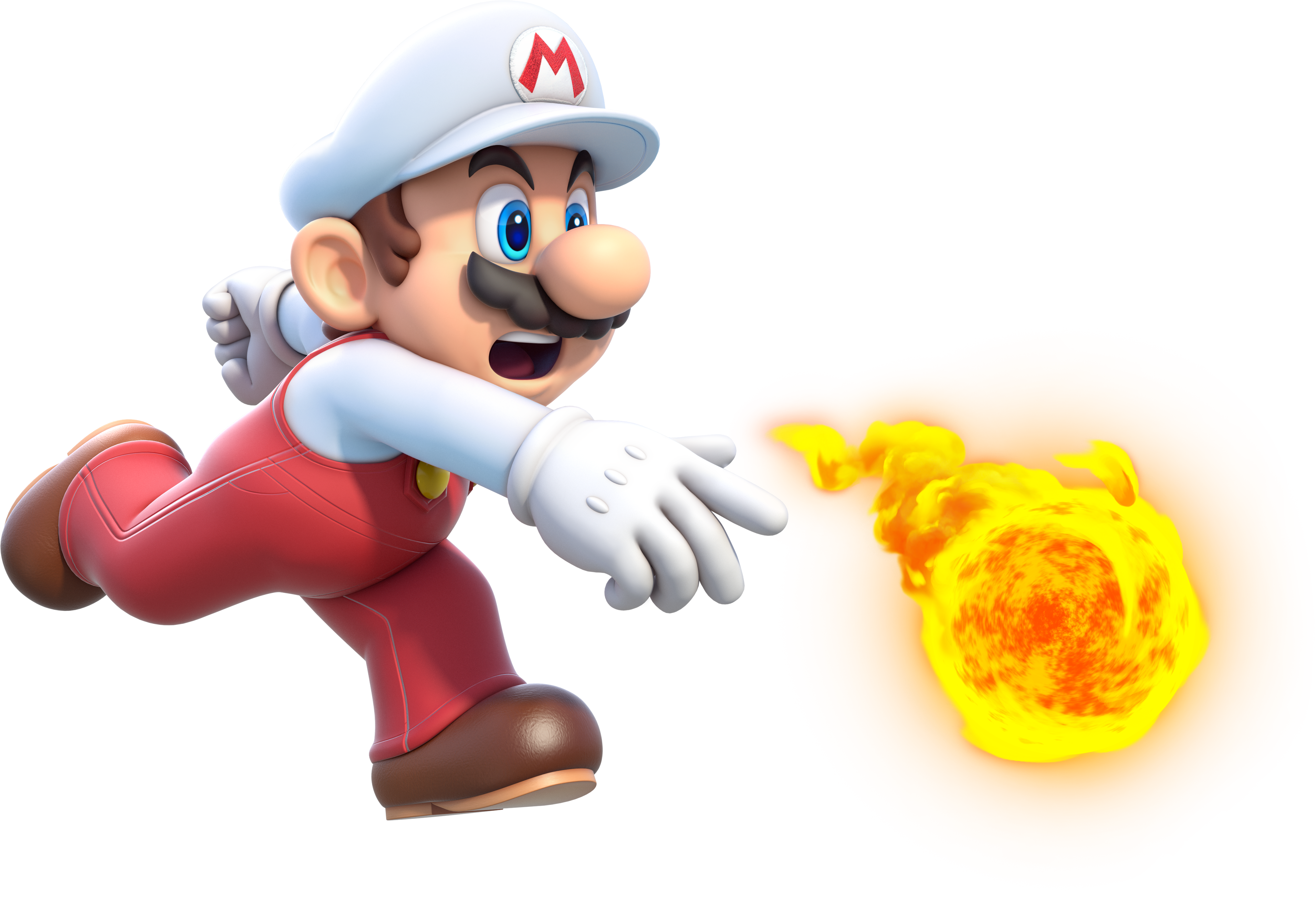 Super Mario 3d World Fire Mario (3822x2606), Png Download