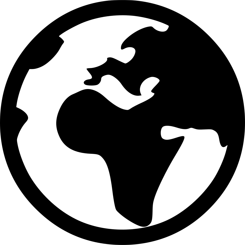 Clipart Resolution 980*980 - Earth Icon Png Black (980x980), Png Download
