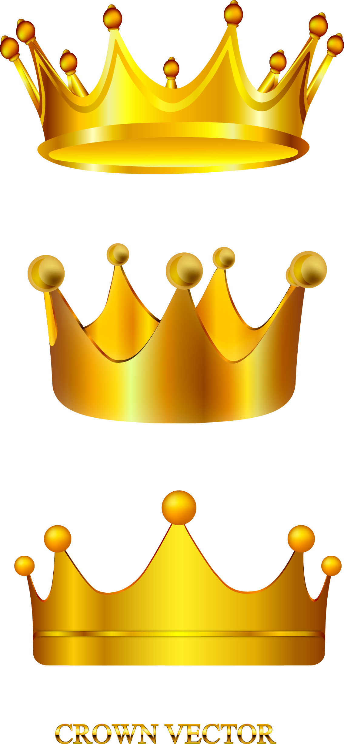Picture Free Library Clip Art Hand Painted Gold Transprent - Clip Art (1135x2453), Png Download