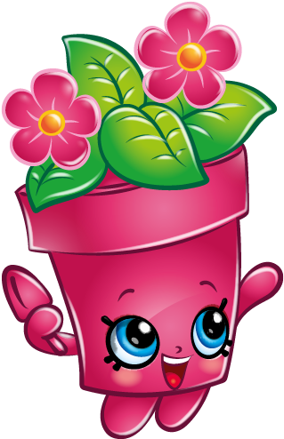 Pot Plant Shopkin Clip Art Shopkins, Clip Art - Shopkins Kinstructions Flower Stand Shopping Packs (576x495), Png Download