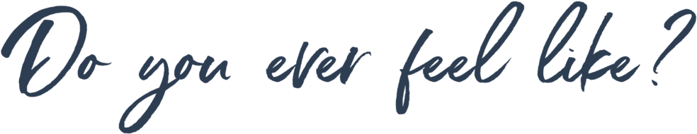 Do You Ever Feel Like - Calligraphy (1000x217), Png Download