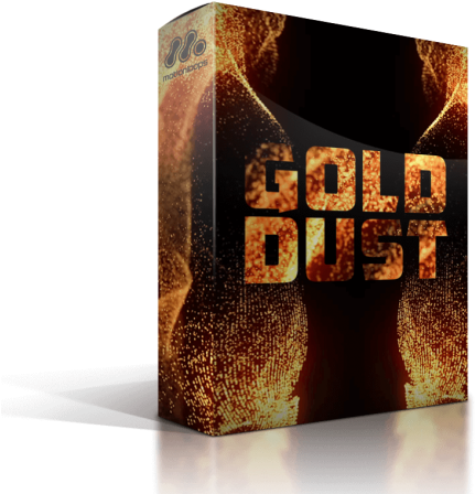 Golden Particles With Organic Motion - Particle (530x480), Png Download