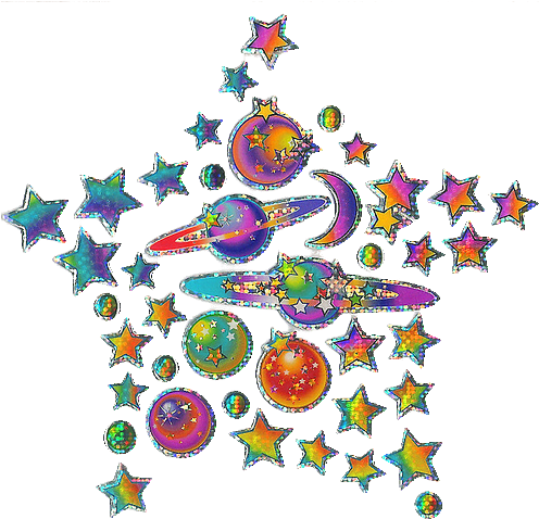 Wizardsmisery - Lisa Frank Stickers Png (500x486), Png Download
