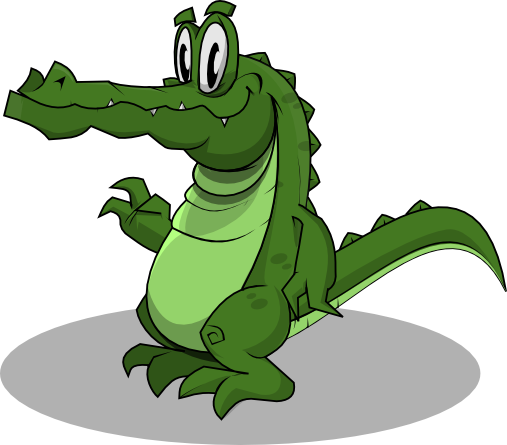 Crocodile Png Cartoon Image - Png Image Crocodile Cartoon (507x445), Png Download