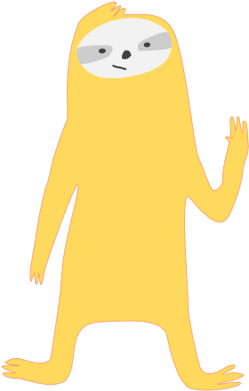 Mediocre Sloth Messages Sticker-1 - Sticker (618x618), Png Download