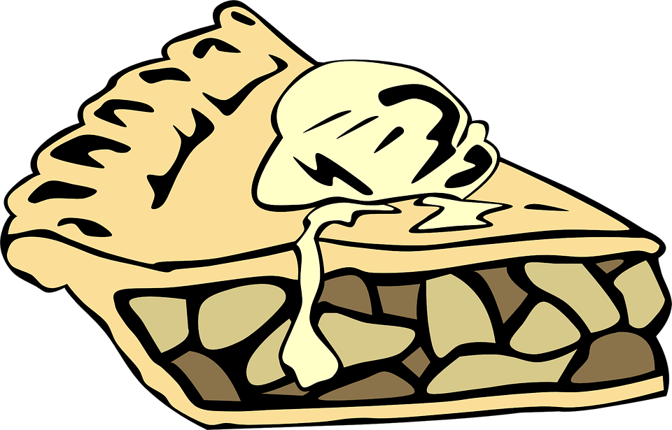 Apple Pie Clip Art At - Apple Crumb Pie Clip Art (600x386), Png Download