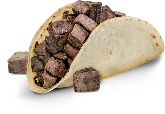 Beef Fajita - Taco De Bistec Png (706x472), Png Download