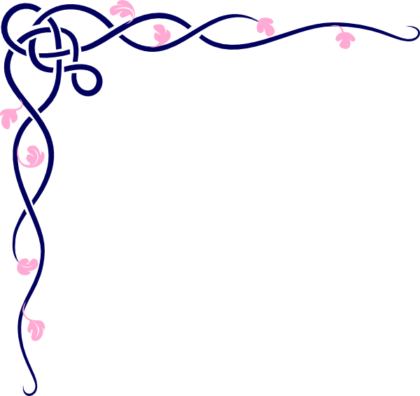 How To Set Use Blue And Pink Vine Svg Vector (600x565), Png Download