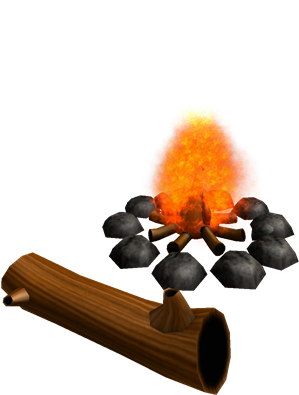 Instant Campfire Campfire And Log Model - Log-linear Model (420x420), Png Download