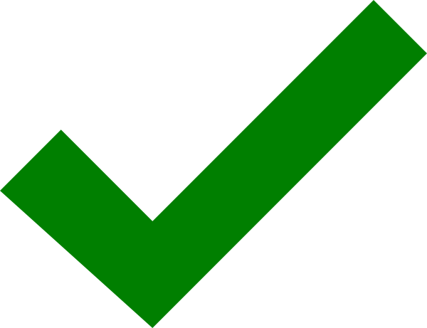 Png Royalty Free Download Dark Green Check Mark Clip - Green Check Mark Png (600x461), Png Download