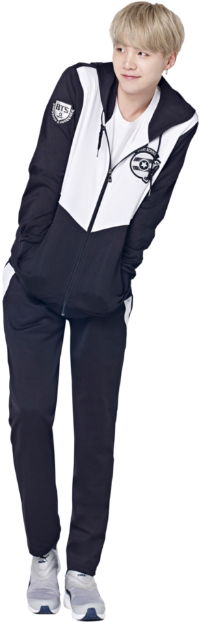 Silent Love - Smart School Uniform Suga (730x1095), Png Download