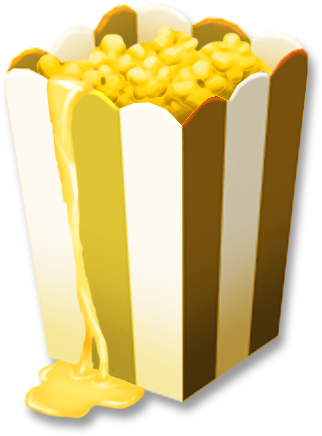Buttered Popcorn - Popcorn (435x435), Png Download