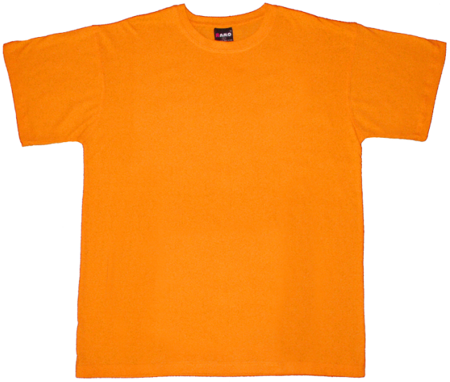 Mens Tshirt Orange - Active Shirt (650x650), Png Download