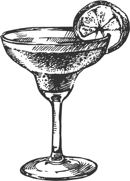 Cocktail Glass Drawing Png (600x600), Png Download