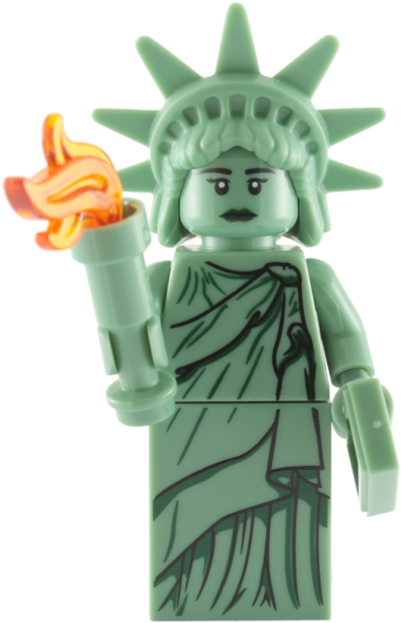 Lego Lady Liberty Minifigure - Lego Statue Of Liberty Shopping (700x700), Png Download